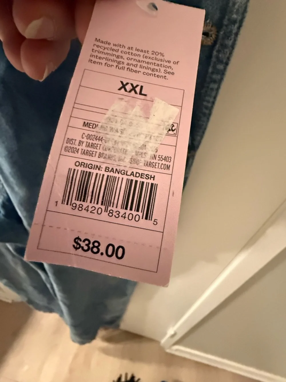 Target Blue Denim Overalls with Bib - Picture 2 of 8
